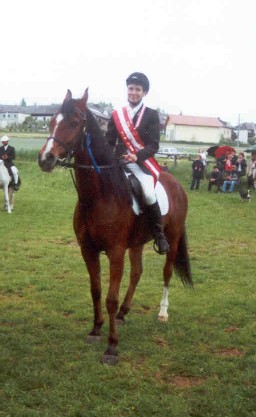 Die Staatsmeisterin 2002 - Susanne Thumer mit GALIB
